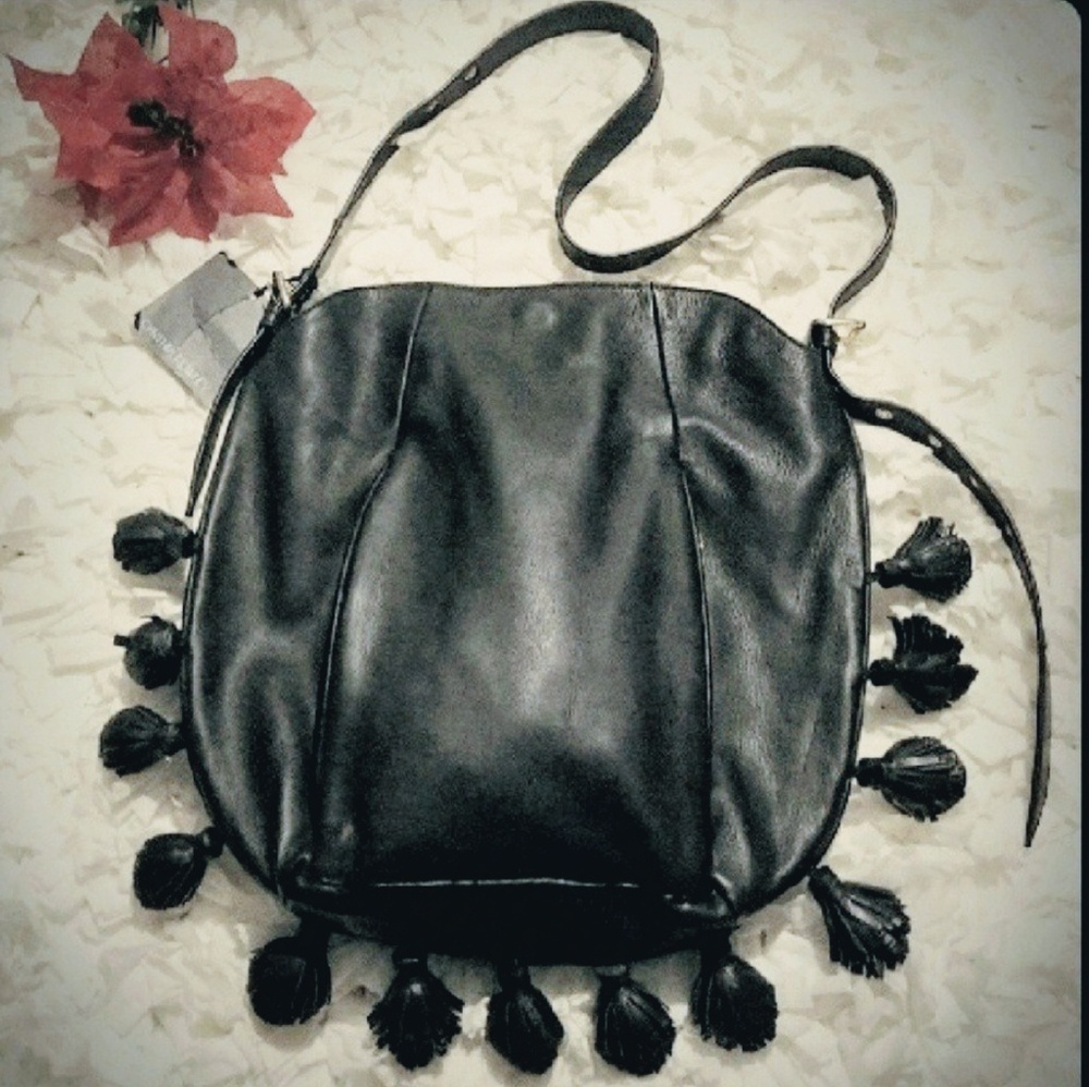 Cynthia Rowley Leather Tassle Tote